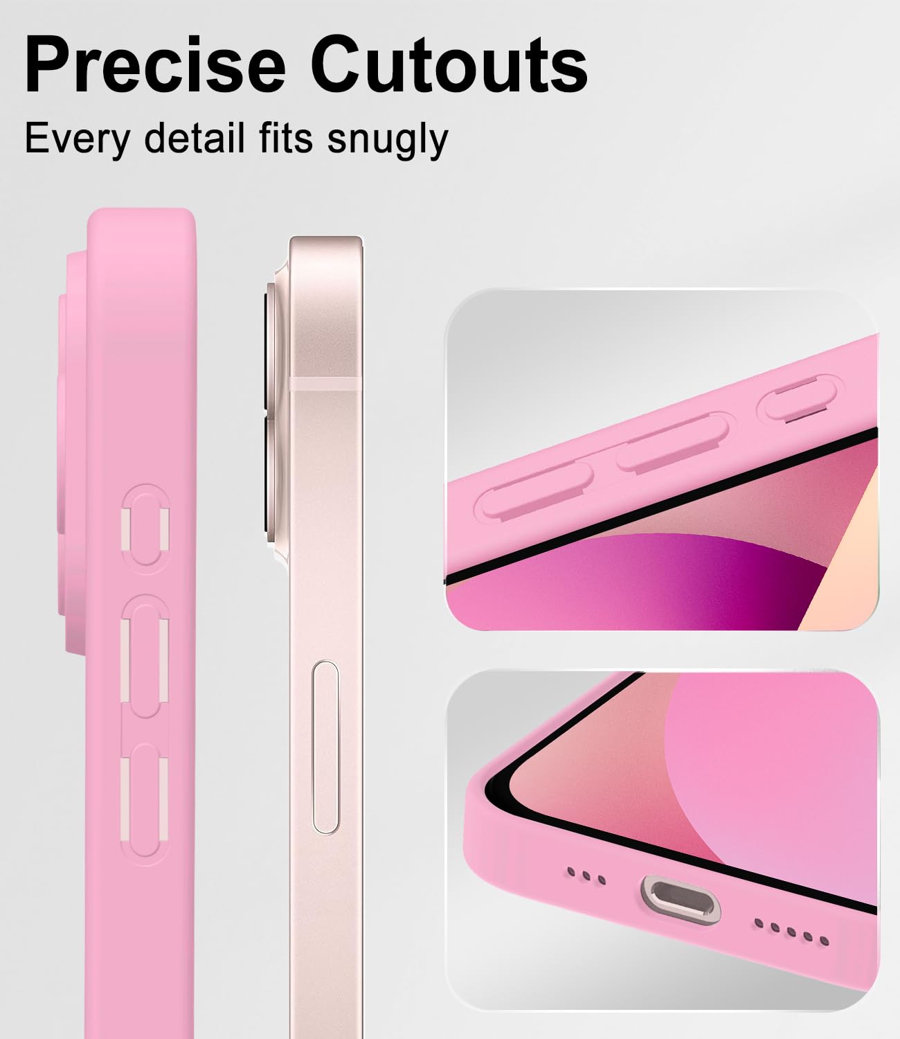 Mootobo for iPhone 13 Case 6.1-Inch, Matte Shockproof Bumper Phone Cover - Image 3