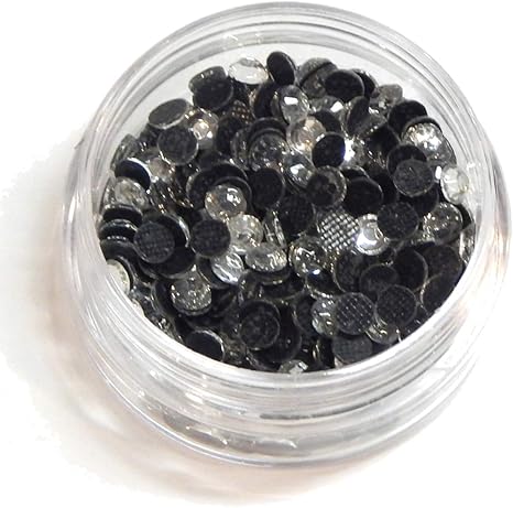 Hotfix Strasssteine, zum Aufbügeln, 2/3/4/5/6 mm mit Sortierbox ...