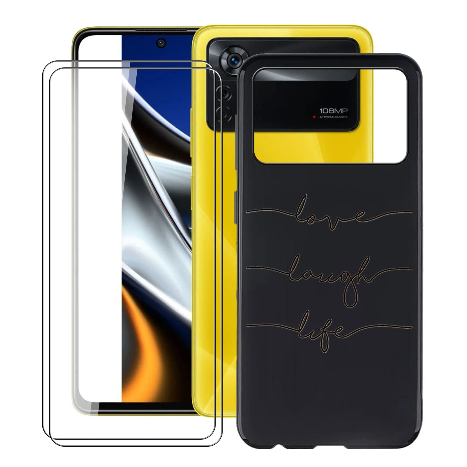 HHUAN Case for Xiaomi Poco X4 Pro 5G (6.67