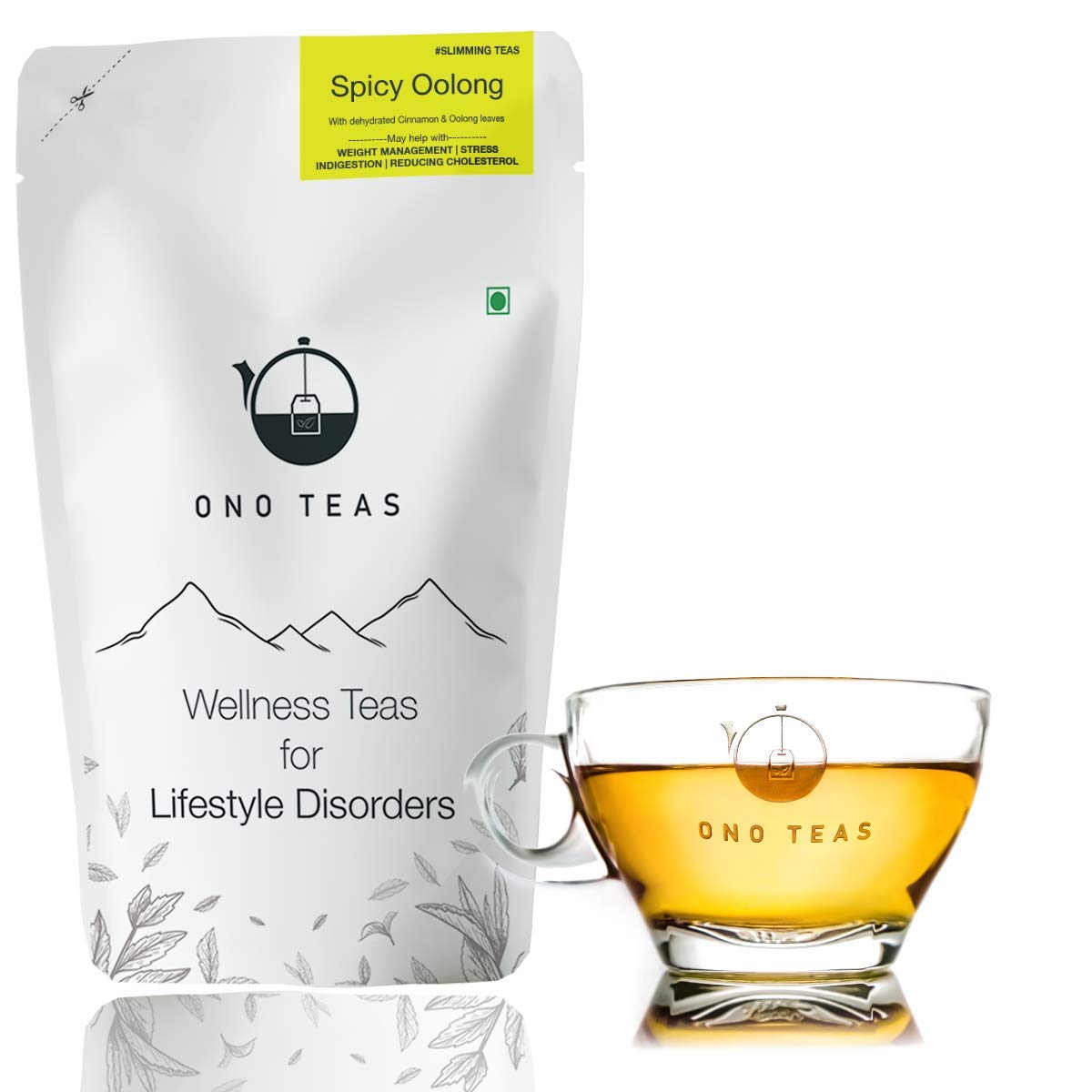 Spicy Oolong (50 Grams | 25 Cups) with Oolong Tea, Cinnamon | Known to help with Weight Management, Stress, Digestion, Reducing Cholesterol (50gmx1=50gm)