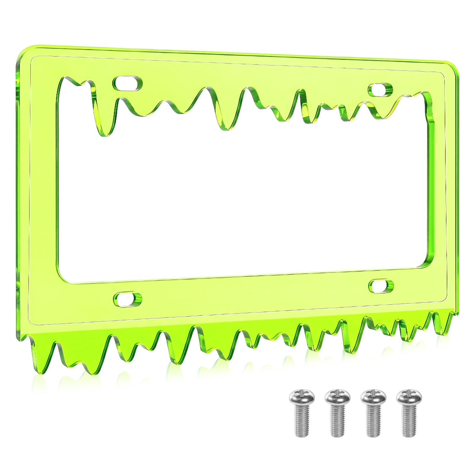 Photo 1 of Timtin Fluorescent Green License Plate Frame