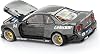 Auto de colección a escala 1:64 compatible con Kaido House Nissan Skyline GT-R (R34) Kaido Works GReddy V2 Negro con Carbono KHMG222 5