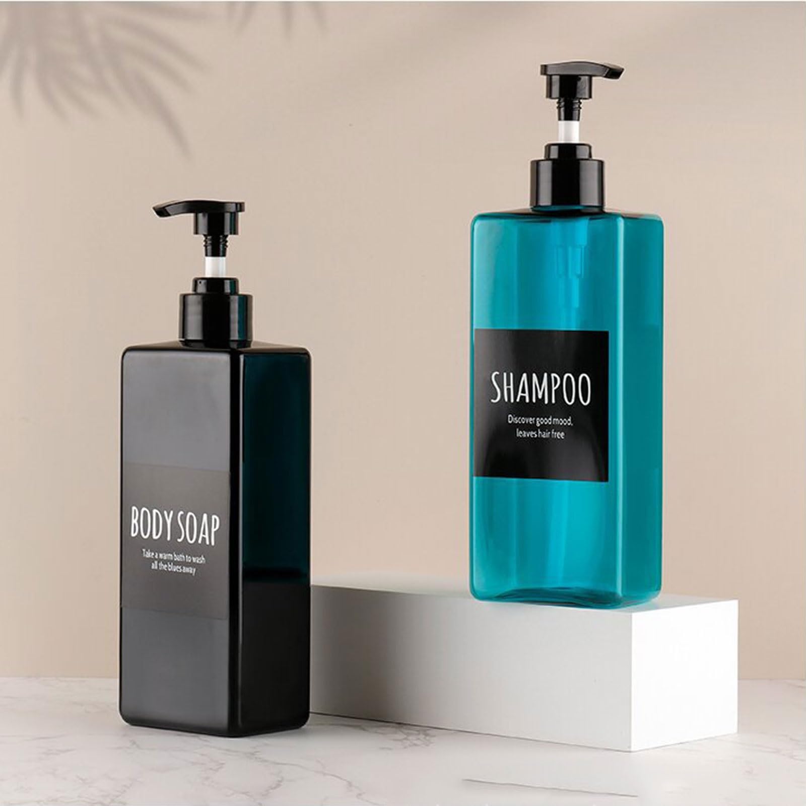 Dispensador de jabón de plástico, dispensador de loción, 500 ml