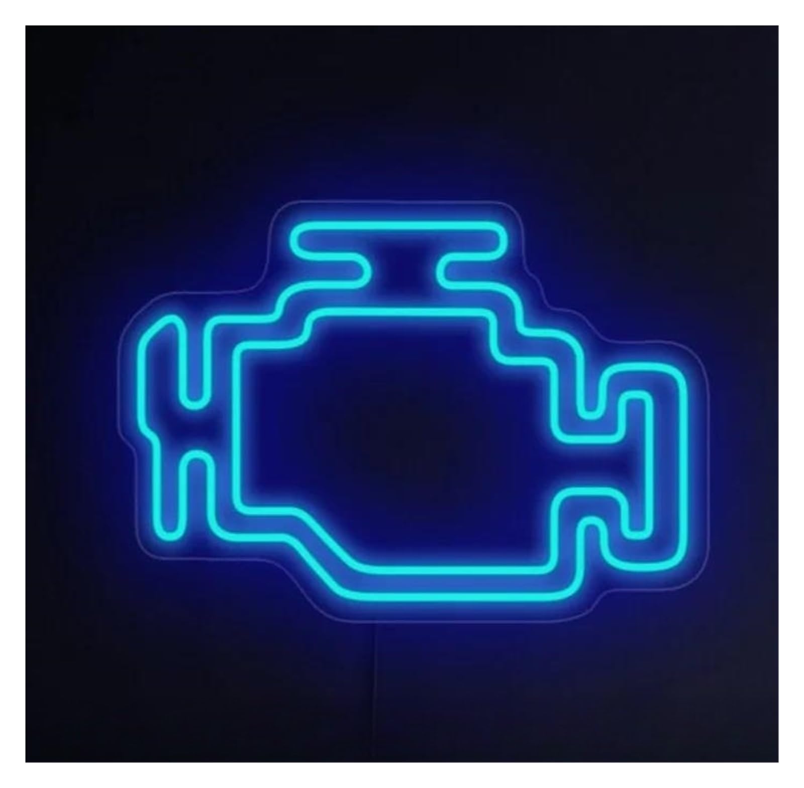 LEMST Sign Lamp Engine Neon Sign for Auto Repair Decor USB Powered Light Garage Workshop Business Signboard 38cm(Blue)