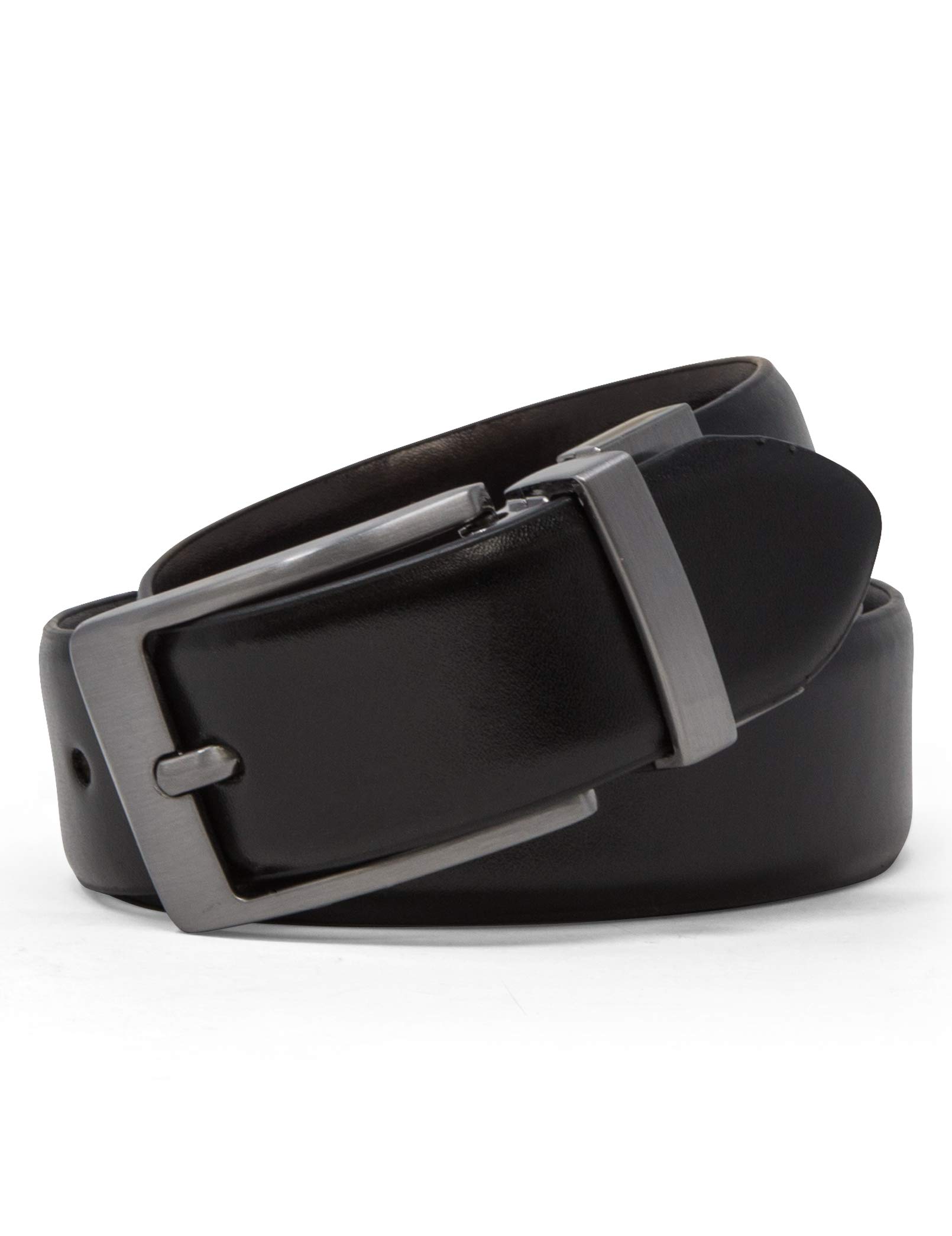 Tahari Boys Reversible Belts for Kids, Burnish (Brown/Black), Medium (26-28)