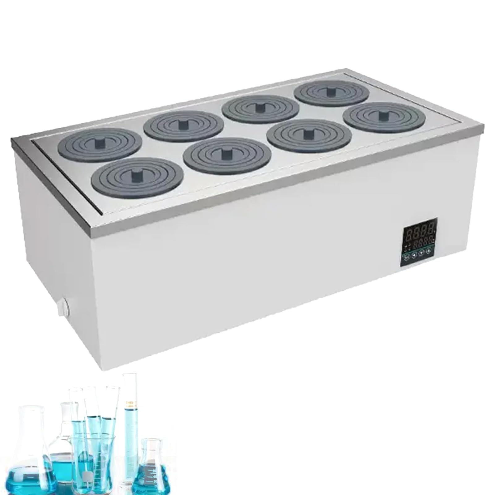 Baño María Digital Científico para Laboratorio, Recubrimiento de Acero Inoxidable para, Baño María Digital Para Equipos de Experimentación de Laboratorio con Calentamiento a Temperatura Constante