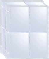 Vista 1 de 20 paquetes de 160 fundas para cartas de 2.5x3.5, carpeta A5 de 4 fundas para cartas, protector de página de 4 bolsillos de doble cara de 6.1x7.6