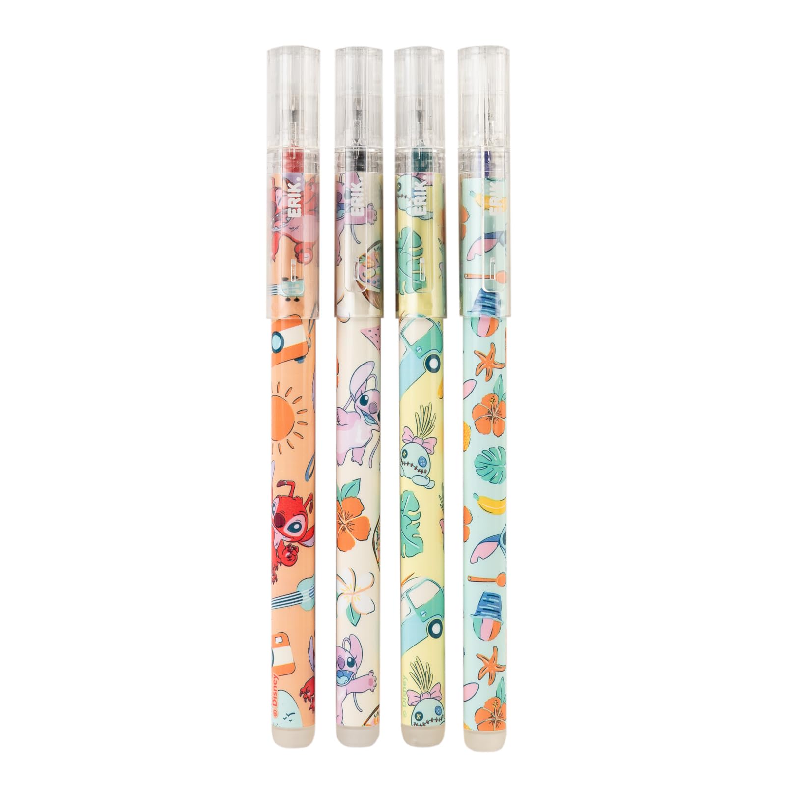 Grupo Erik Disney Stitch Set of 4 Erasable Pens - Stationery Gifts