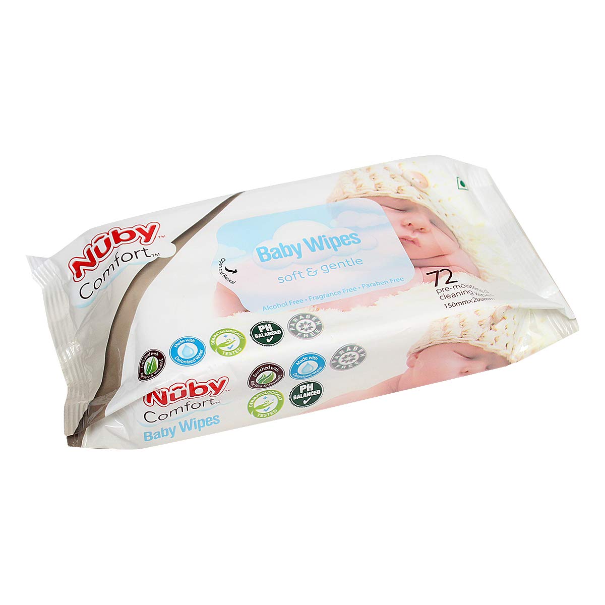 Buy Nuby Premoistened Paraben Free Soft Baby Wipes with AloeVera