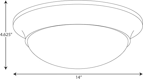 Miniatura 3 de Progress Lighting 2 luces de 14 pulgadas de montaje empotrado de vidrio grabado, interior, P350147-031, negro mate