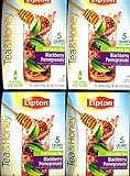 Lipton To Go Stix Iced Green Tea Mix Tea and Honey Blackberry Pomegranate 10 - Pack of 4