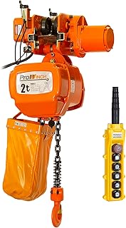 Prowinch 2 Ton Electric Chain Hoist Power Trolley 20 ft. G100 Chain M4/H3 220~240/380/460V Heavy Duty