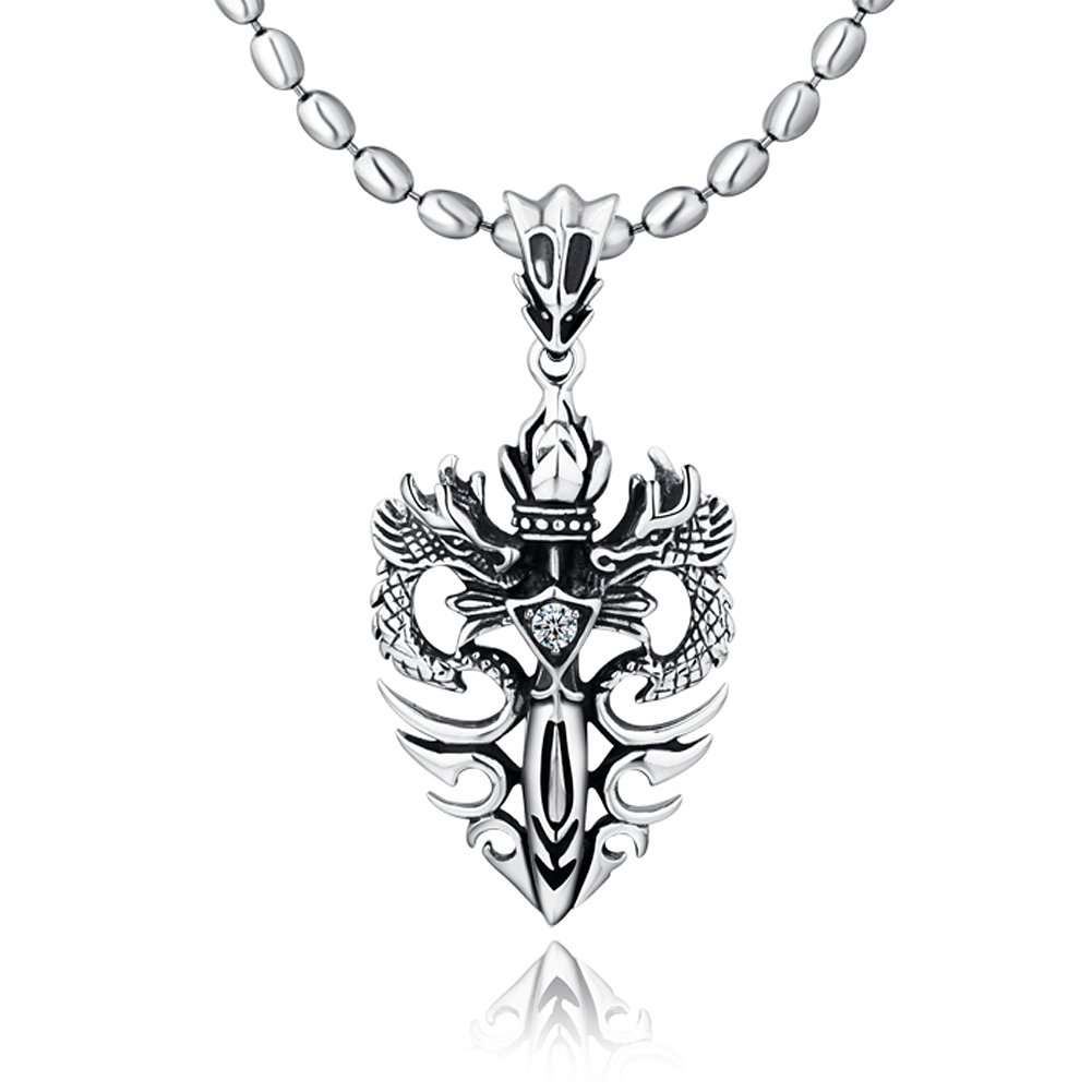 DonDon - Collana in caucciù con ciondolo a forma di chitarra elettrica