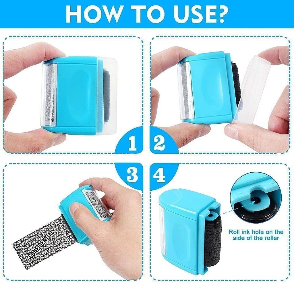 Address Blocker Roller Stamp Identity Theft Protection Privacy Protection Roller Stamp - Address Blocker For Mail & Packages To Prevent Identity Theft Security Roller Stamp - View #6