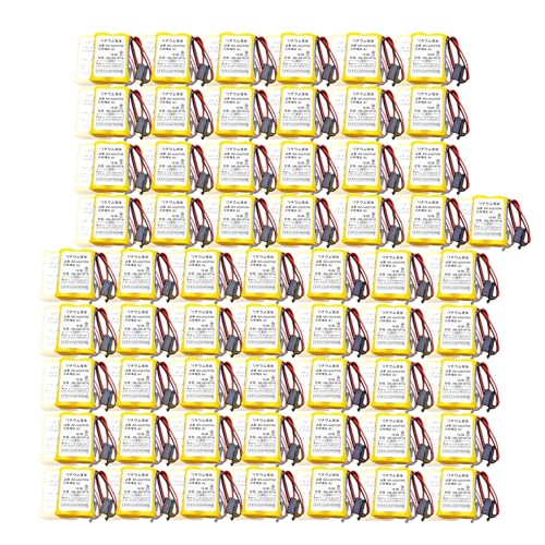 TCTDJPCHP ★60-Pack★ BR-AGCF2W 6V PLC Lithium Battery 2200mAh Replacement for A98L-0031-0011 with Black Plug TCTDJPCHP ★60-Pack★ BR-AGCF2W 6V PLC Lithium Battery 2200mAh Replacement for A98L-0031-0011 with Black Plug