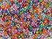 JOLLY STORE Crafts Multi Color Transparent 7x4mm Mini Pony Beads 1000pc Made in USA
