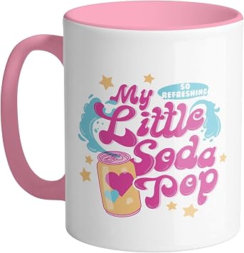 TeesAndTankYou My Little Soda Pop Coffee Mug 11oz Pink