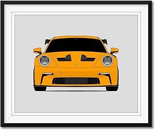 Porsche 911 GT3 RS 992 (2023-Present) Inspired Poster Print Wall Art Decor Handmade (Unframed)