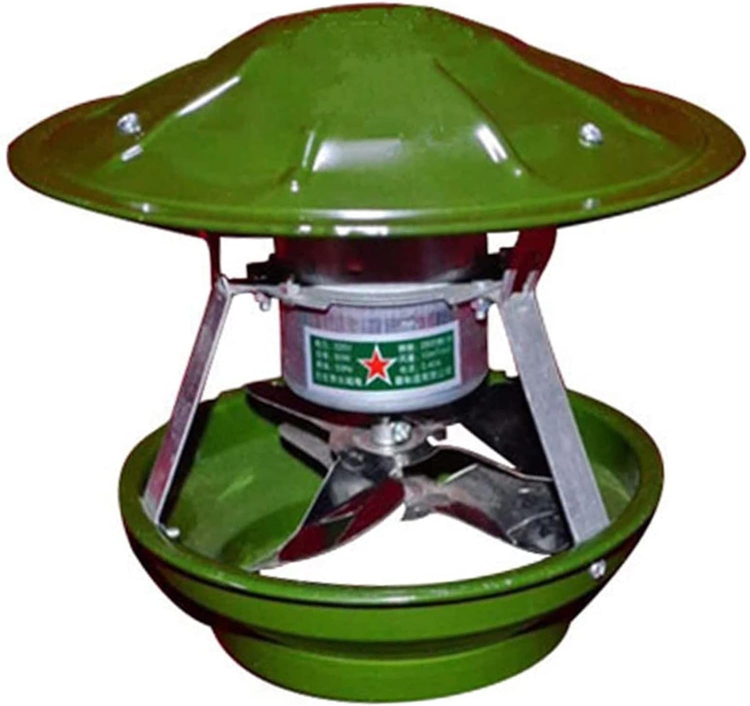 Chimney Fan, 60W/80W 7 Leaves Chimney Smoke Evacuator Induced Draft Fan, Fireplace Exhaust Fan, Flue Fan, Chimney Draft Inducer, Chimney Exhaust Fan,B,80W