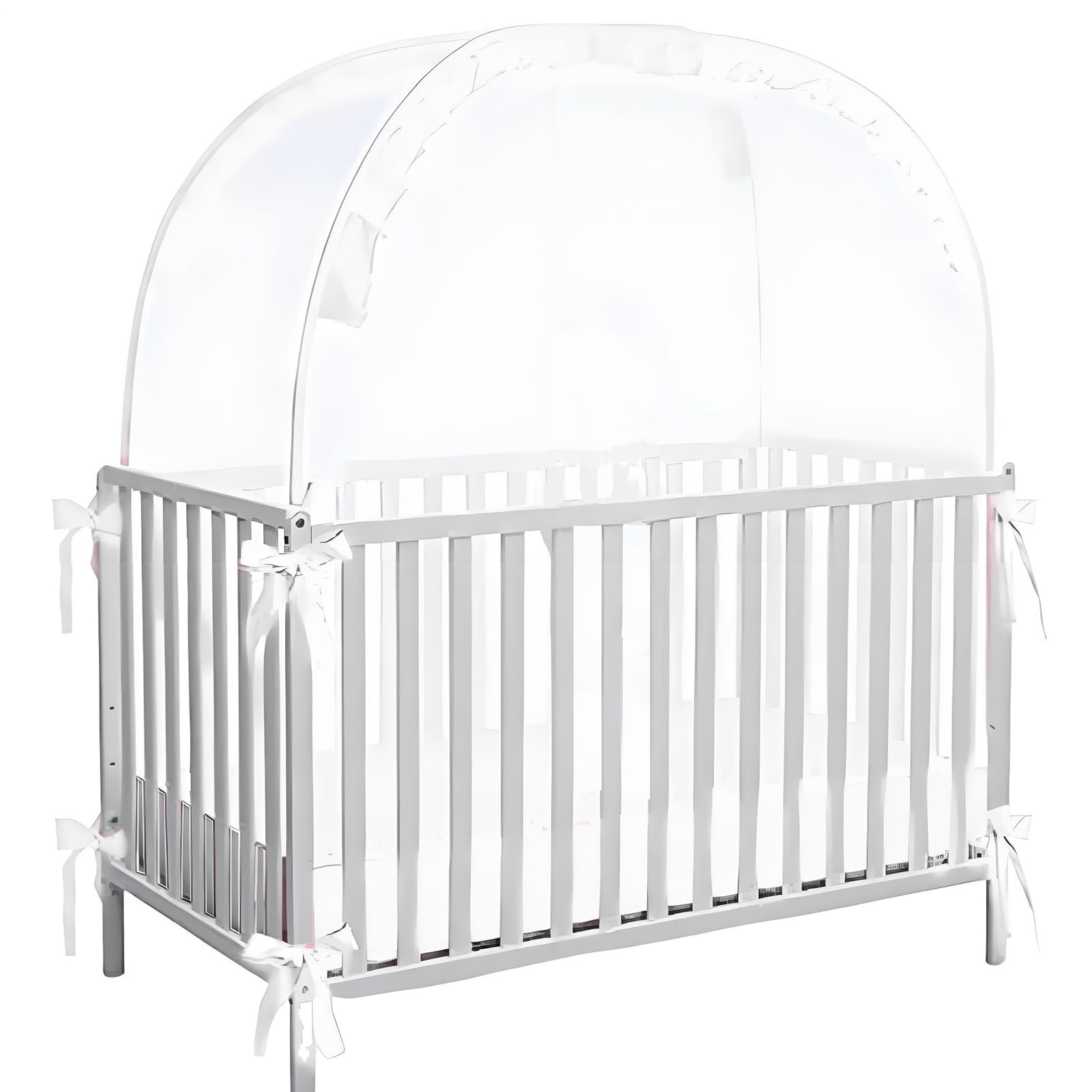Tente de Berceau en Maille Respirante, Protection Pop-up pour lit de bébé, Housse sécurisée pour éviter de Grimper, Filet de sécurité Portable pour Chambre à Coucher, école, Voyage, 70 x 130 x 140 cm