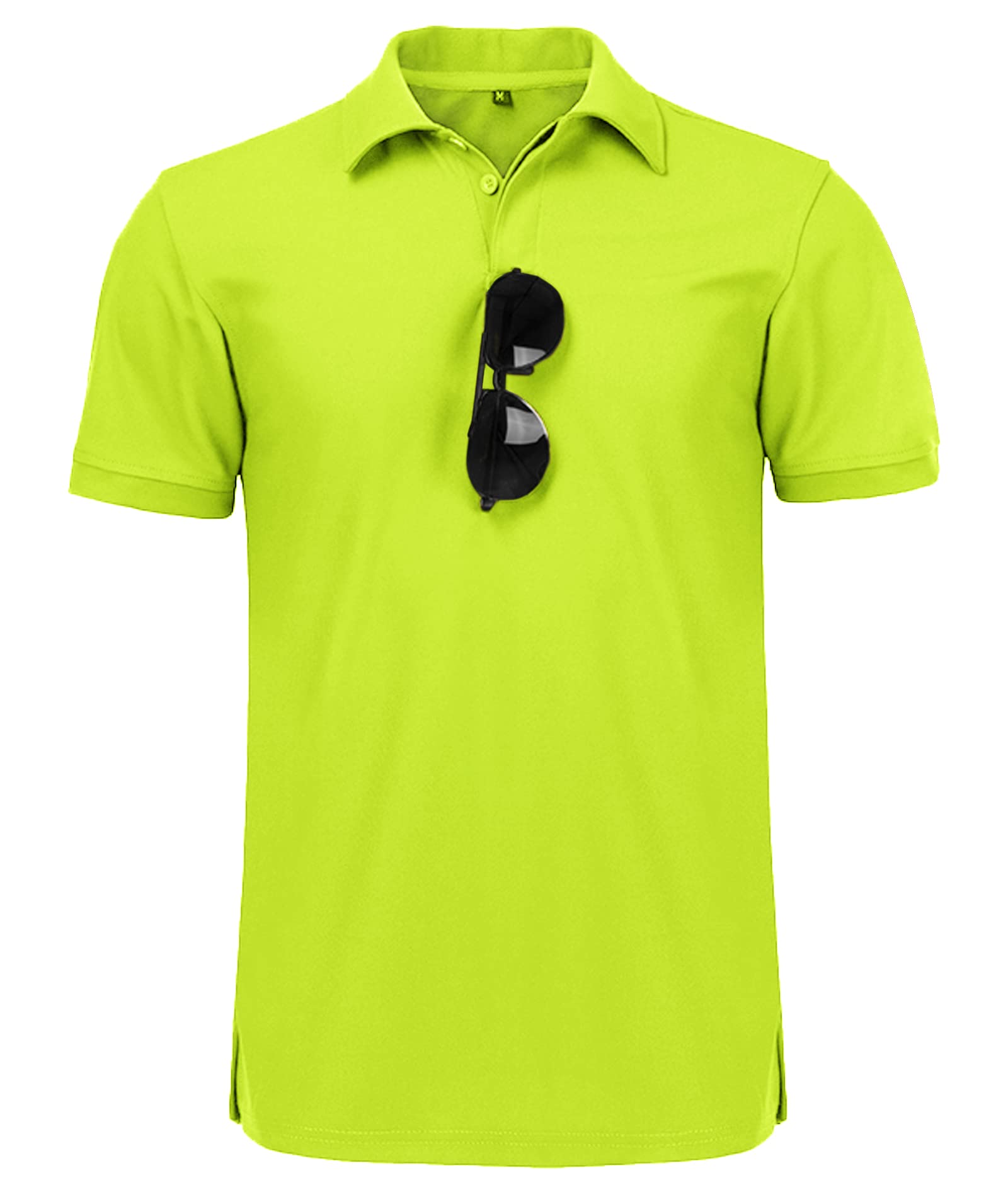 JACKETOWN Polo Shirt Uomo Manica Corta Asciugatura Rapida Traspirante Tennis Polo Shirt Camicie Polo Estate per Uomo Button Front T-Shirts Sport Shirt Basic Regular Fit Golf Polo Shirt