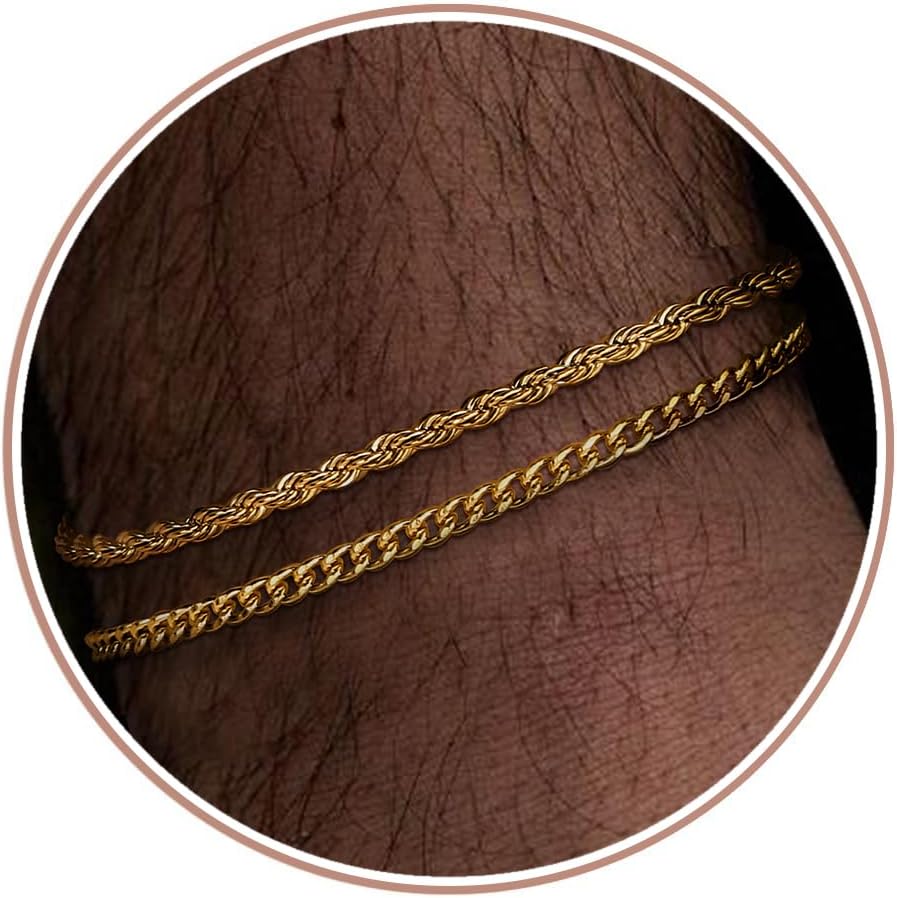 Armband heren schakelarmband zilver goudHelemaal hip met dit item! – Casa