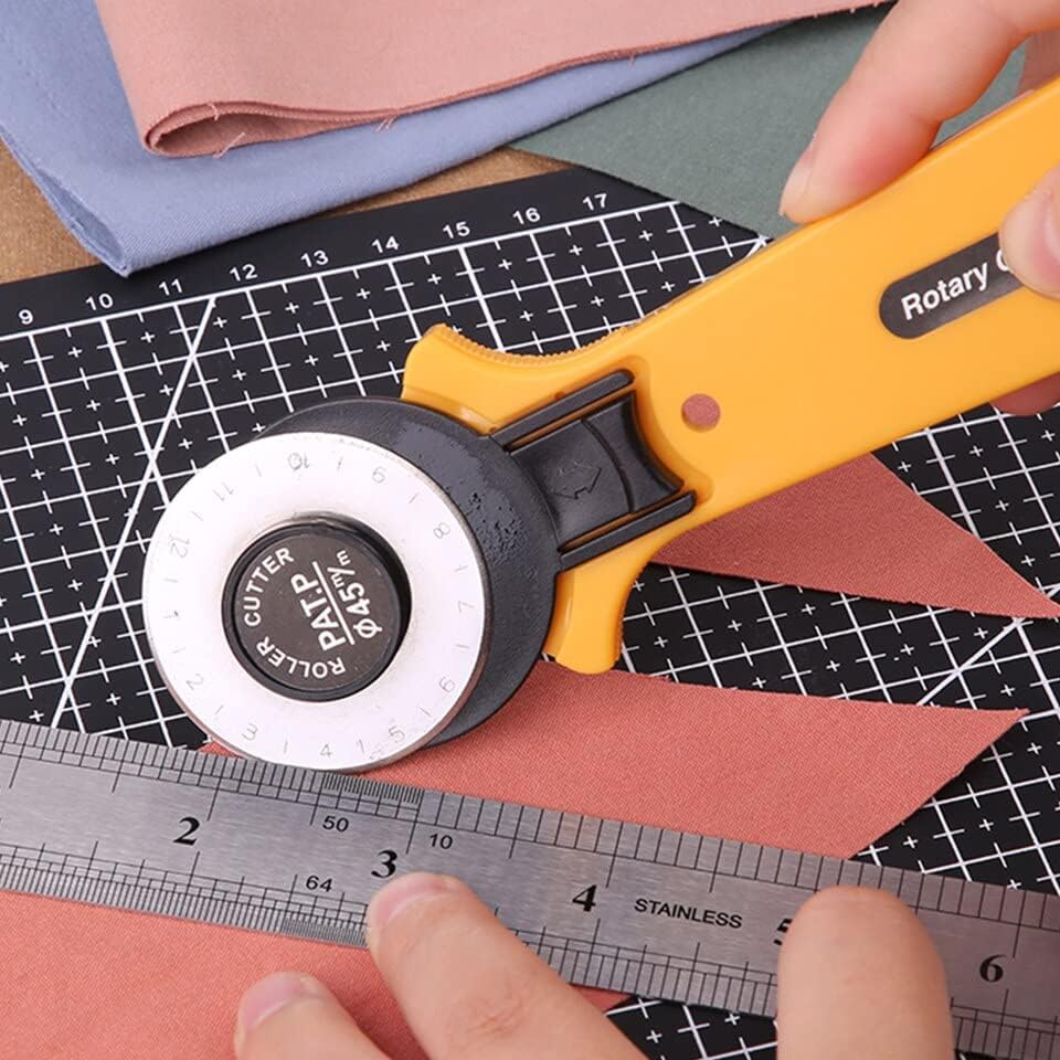 A4 PVC Cutting Mat Leather Rotary Cutter Craft Tool Double-sided Mat Bottom Plate Cutting Patchwork DIY Sewing Tool Set - (Color: Set 1)