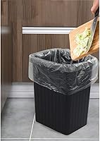 Vista 4 de Yubine Bolsas de basura transparentes de 6 galones para oficina, baño, bolsas de basura de cocina, 220