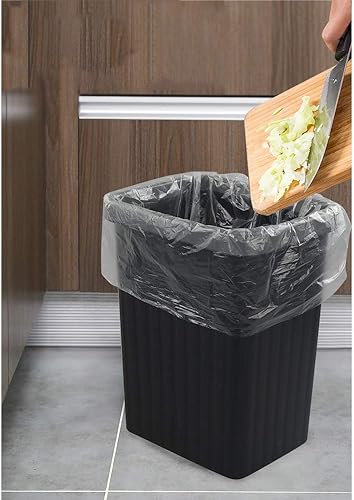 Miniatura 4 de Yubine Bolsas de basura transparentes de 6 galones para oficina, baño, bolsas de basura de cocina, 220 unidades