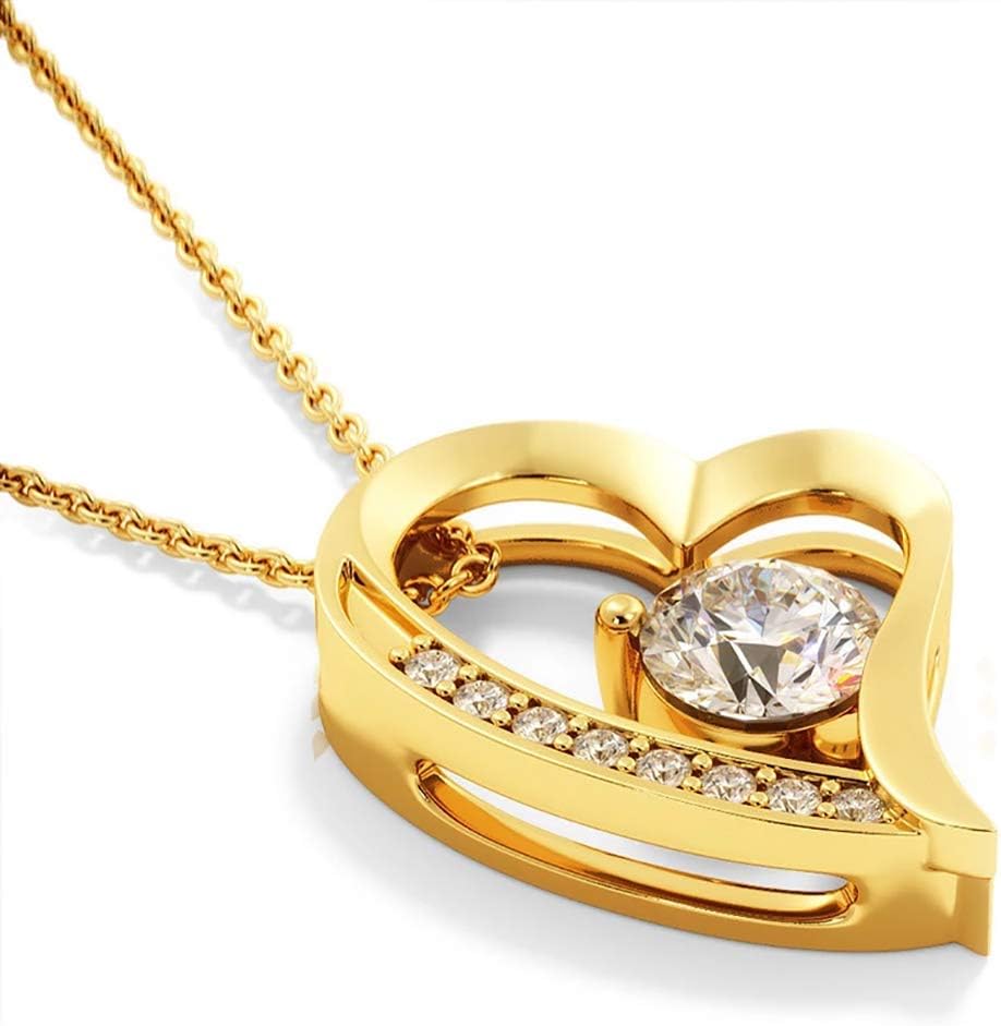 Gold Forever Love Heart Necklace with Gift Box - to Wife from Husband - Best Birthday Gift Ideas, Pendant Mother's Day Jewelry for Her, Mothers, Father's Day - Image 3