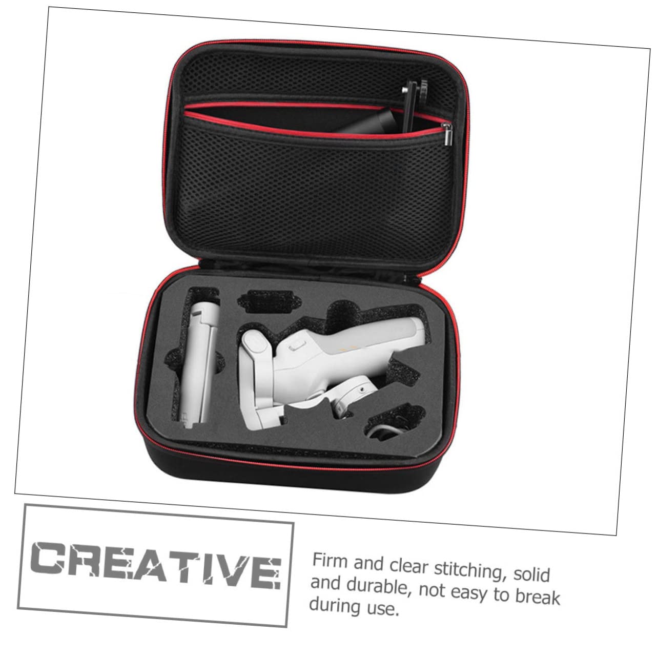 Bolsa Organizadora de Cables para Viaje, Negro, Oxford y Nylon
