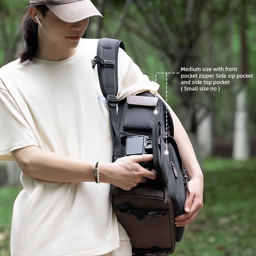 FLEXMAN Plecak Z Kamery, Duża Pojemność Bag Z Kamerą Dslr Bag Bak Z Strytami 14 Calnym Przewód Laptopowy, Uniwersalna Torba Na Fotografię Na Płótnie Pu Dla Fotografów