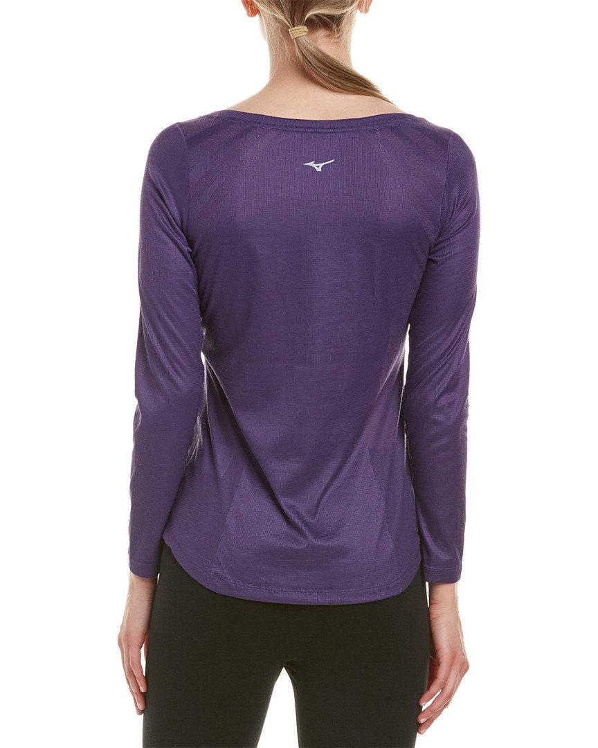 Mizuno Running Breath Thermo Body Map - Maglietta a Maniche Lunghe da Donna