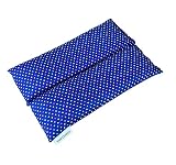 Saco térmico de semillas de trigo .20x30 cm (motitas azul oscuro)