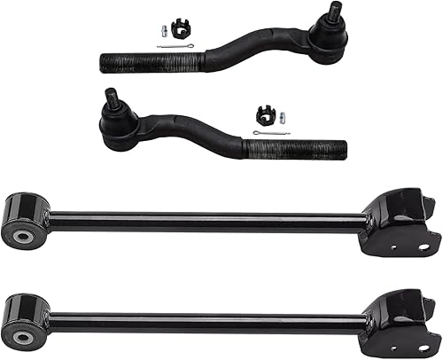 Miniatura 165 de Detroit Axle - Kit de 4 brazos de control delanteros para Chrysler 300 Dodge Challenger Charger Magnum, 2 brazos de control delantero inferiores con