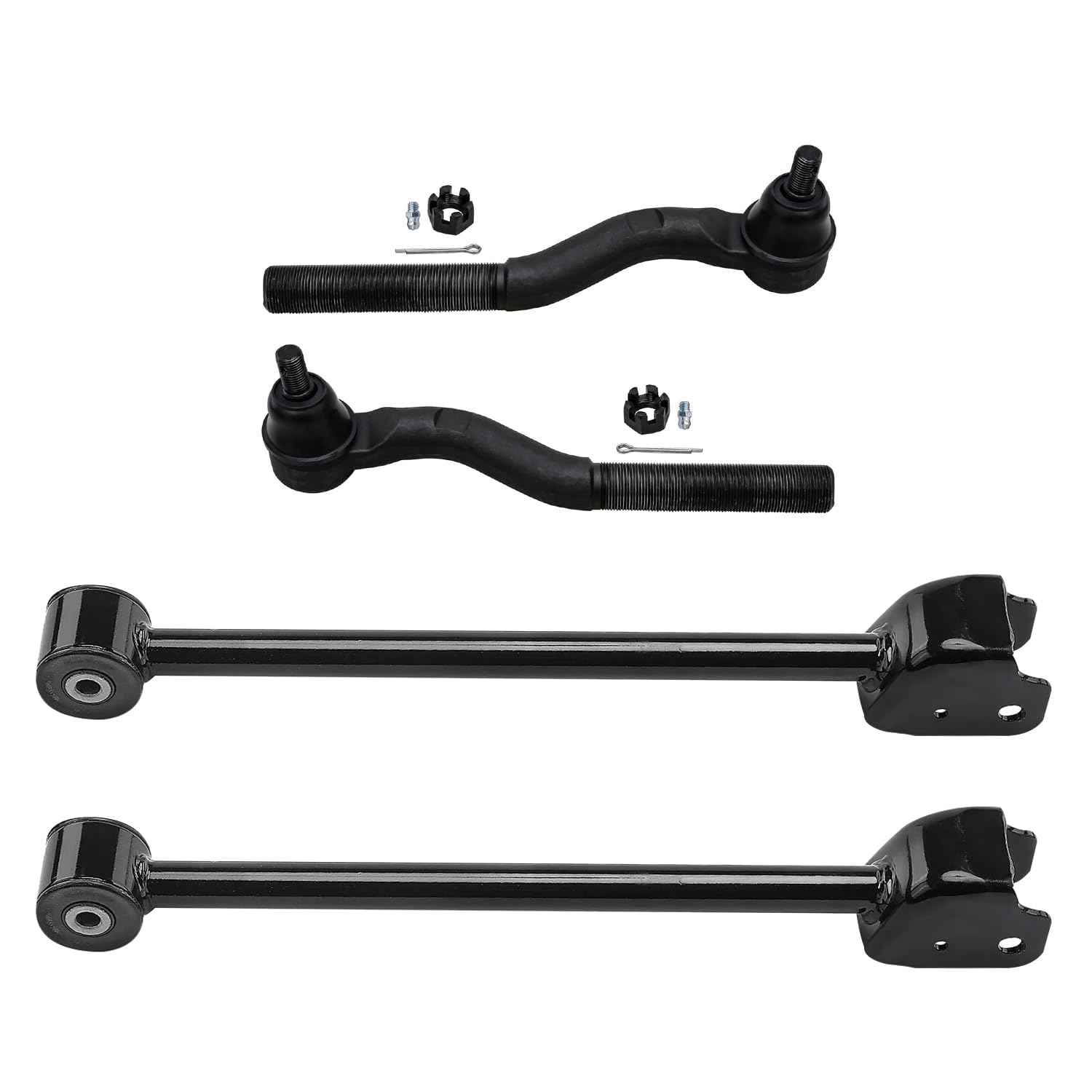 Detroit Axle - 4pc Front End Control Arms Kit for 2007-2017 Jeep Wrangler
