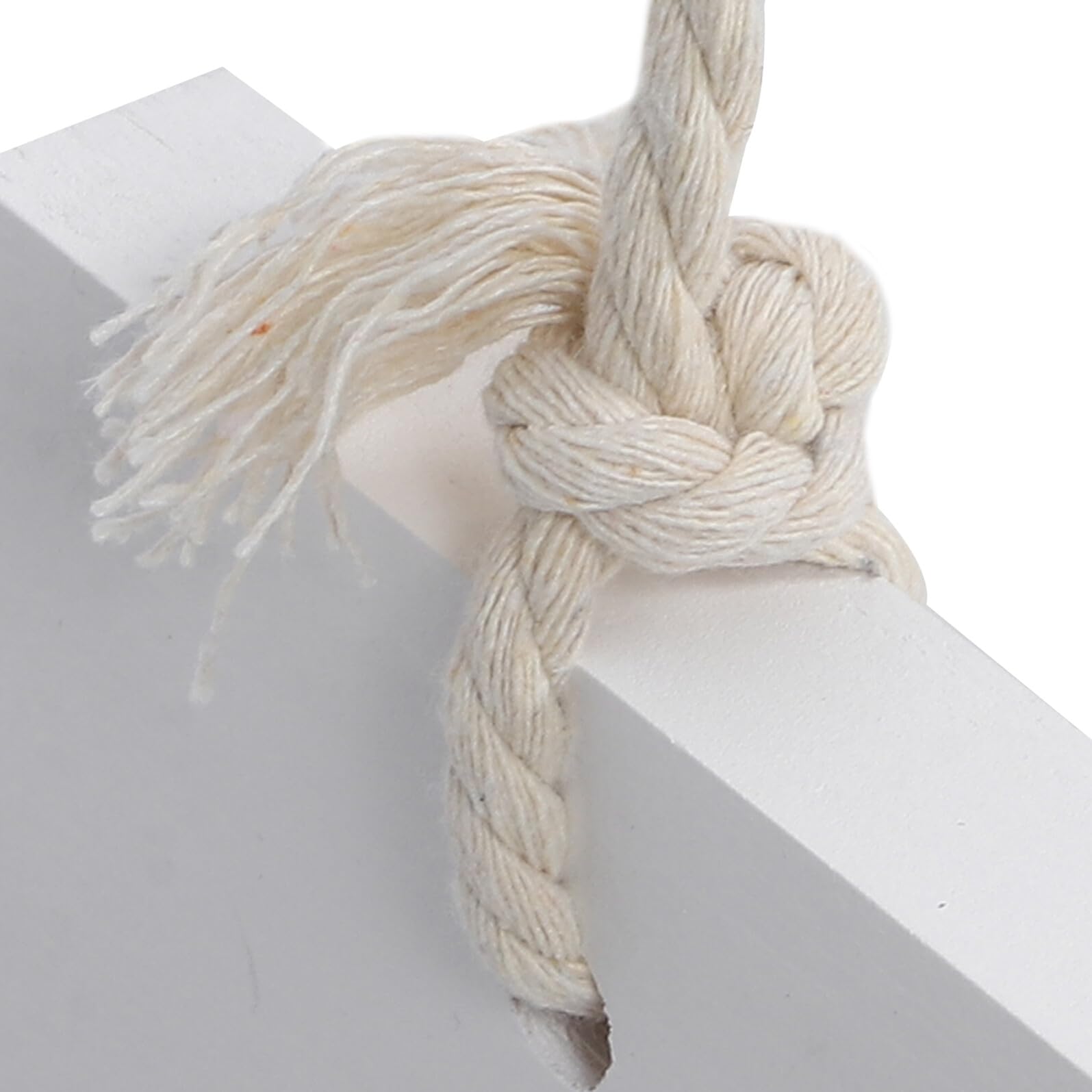 Holz Babyschaukel Fotorequisite für Neugeborenenfotografie aus Weißem Holz mit Hanfseil Vielseitig Einsetzbar im Professionellen Fotostudio für Neugeborene und Babys
