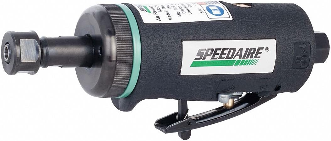 Rear Exhaust Straight Reversible Air Die Grinder, 1/4" Collet, 18,000 rpm Free Speed, 0.7 HP