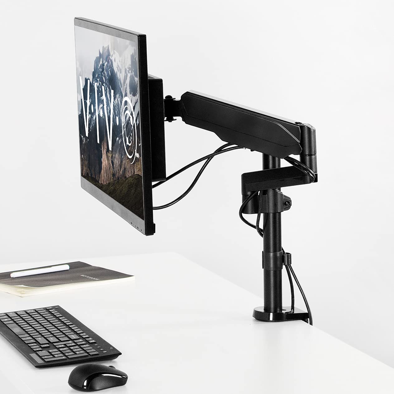 Amazon.com: VIVO Fully Adjustable Single Monitor Pneumatic