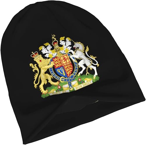 Miniatura 3 de Reino Unido Inglaterra Real Escudo de Armas Reino Unido Adulto Sombrero de Punto Beanie Invierno Cálido Cráneo Sombrero - Hombres Mujeres