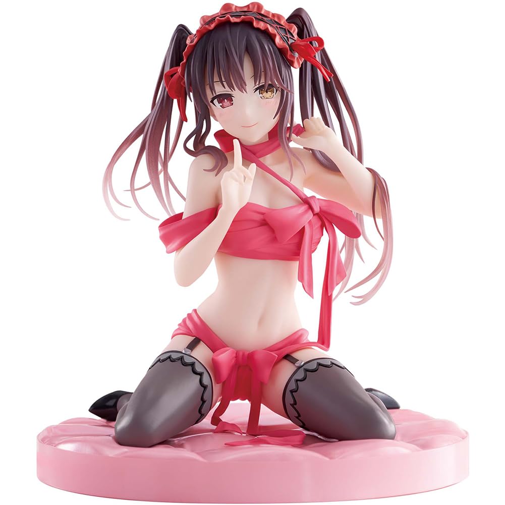 Tongyundacheng Kurumi Tokisaki Figure Kneeling Girl Action Figure 13cm PVC Anime Statue Collectible Desktop Model Anime Decoration Ornament Manga Gifts