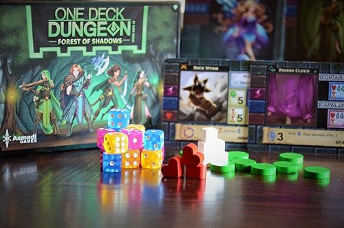 Miniatura 2 de Asmadi Games One Deck Dungeon: Forest of Shadows Juegos de mesa, color verde