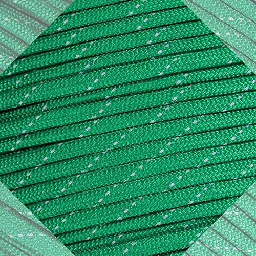 Cuerda 550 paracord reflectante y fluorescente en varios colores para exterior