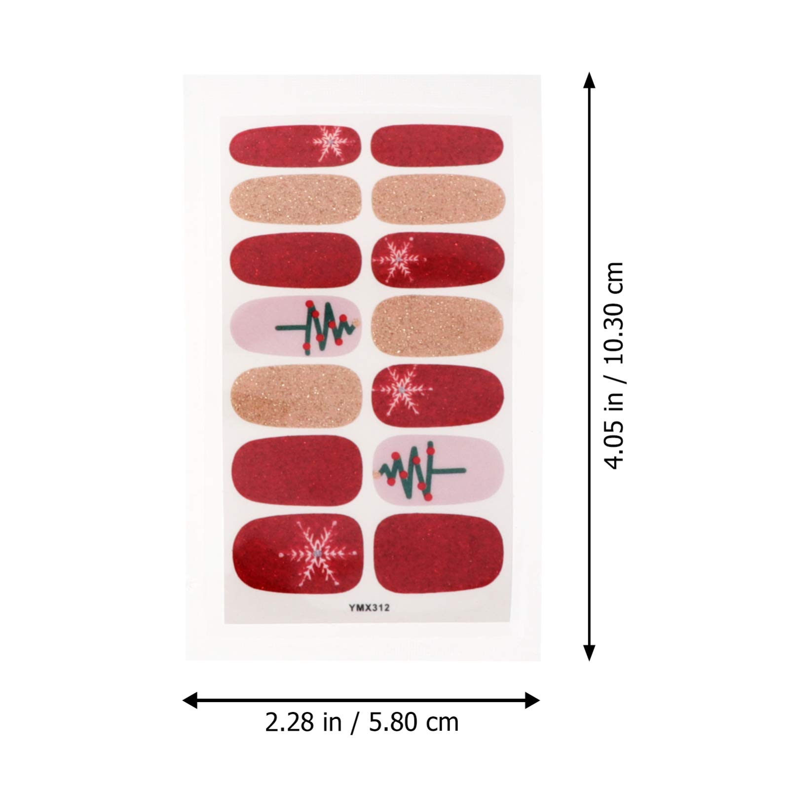 Healvian 24fogli Adesivi Per Unghie Natalizi Decorazioni Festive Per Manicure Design Creativo Di Natale Per Feste e Occasioni Speciali