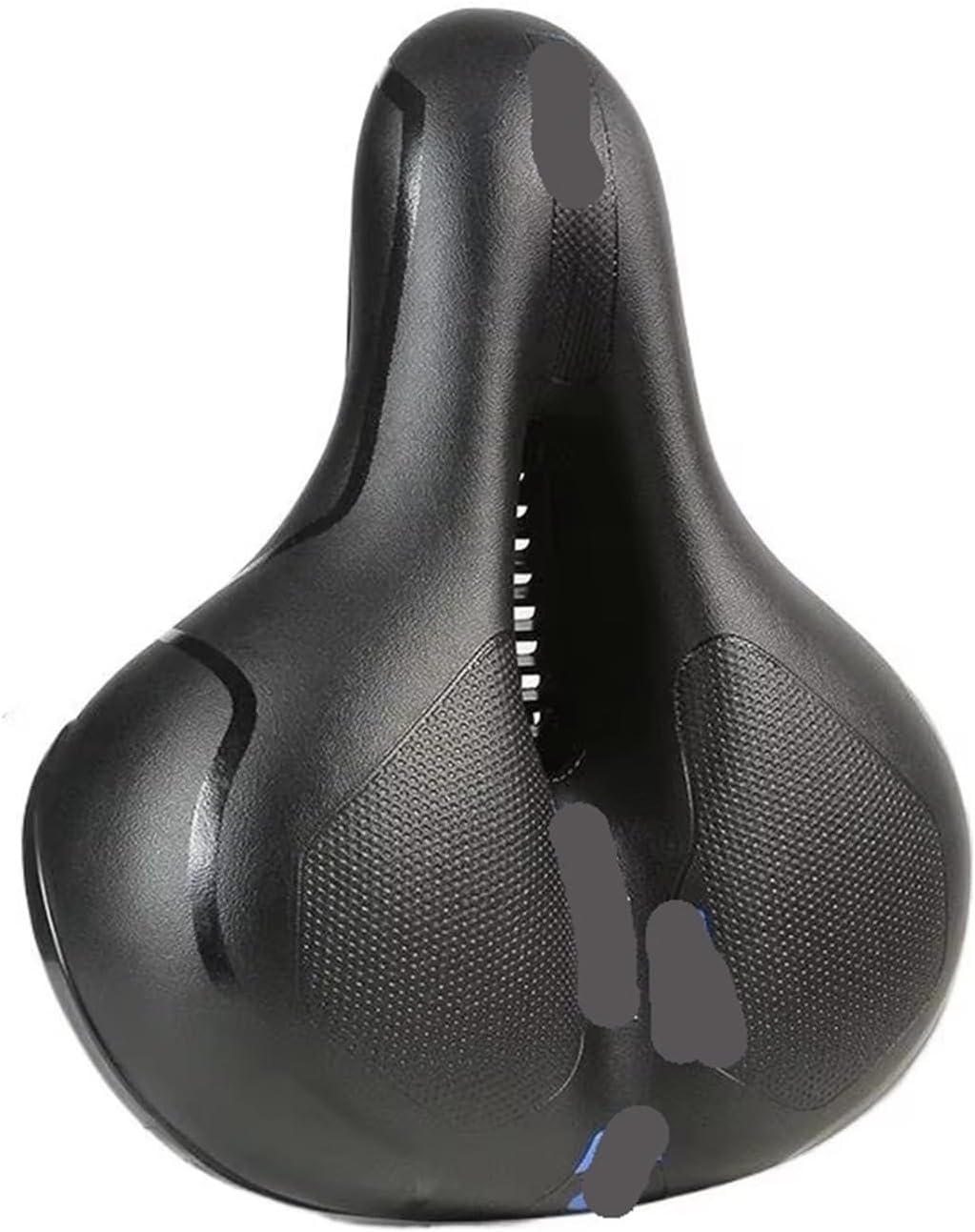Saddle Men Women Road Bike Shock Absorbing Comfortable Big Butt Seat(Red)