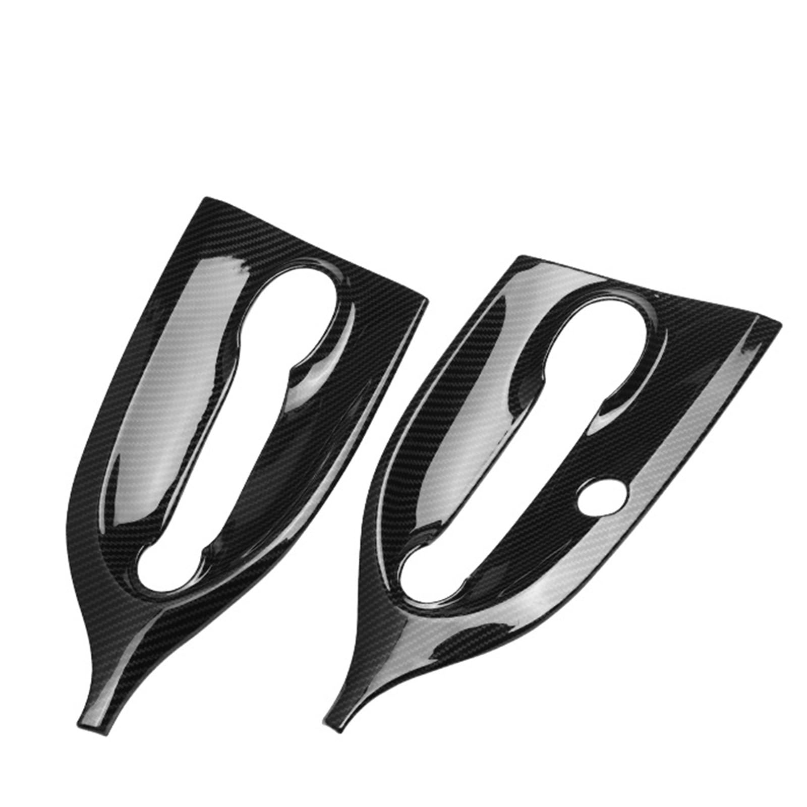 Bqwyedpl Door Bowl Carbon Stainless Steel Car Outer Door Handle Stickers Accessories Fit For Smart 453 Fortwo Anti-Scratch Car Door Latch Handle(Door Bowl Carbon)