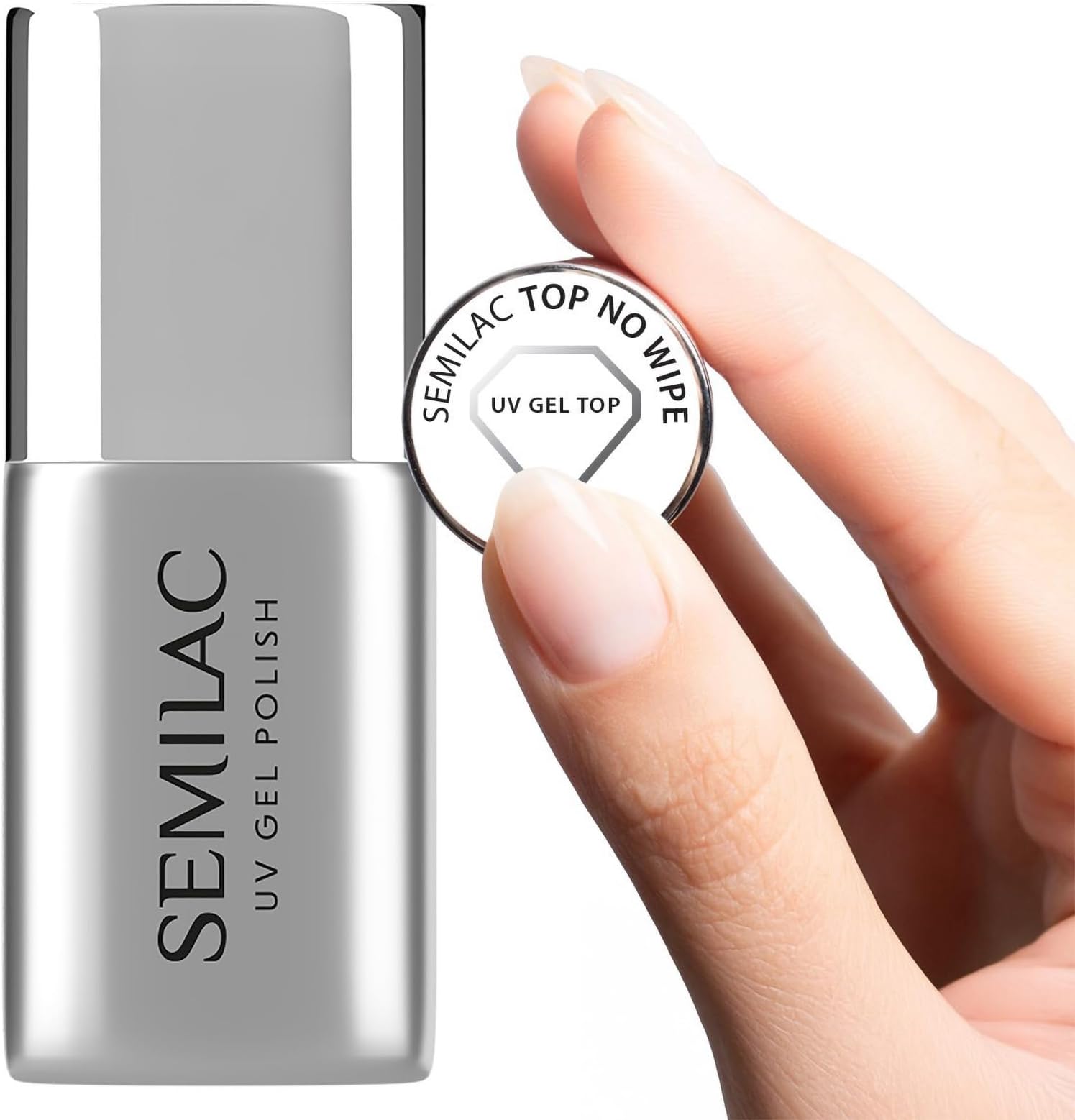 No Wipe Nail Top Coat. UV LED Top Coat Soak Off Gel Nail for Colour Protection. Transparent Gloss Finish. Easy to Apply, Crack Resistant & Quick Drying