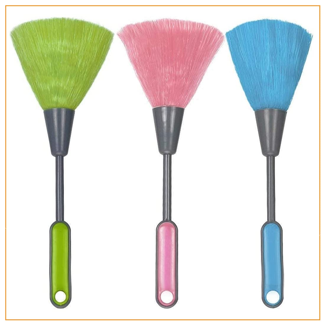 Cloud7 Mini Electrostatic Soft Whisk Mini Screen Computer Cleaning Laptop Keyboard Dust Cleaning Brush Set (Multicolor, Pack of 3)-image-39