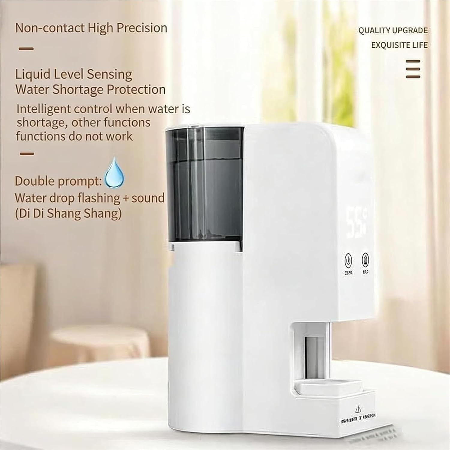 Hot Towel Dispenser, Automatic Towel Heater Machine with 500 ML Water Tank, Disposable Warmer with Double Alert, 55°C Temperature for Facial Care and Professional Use