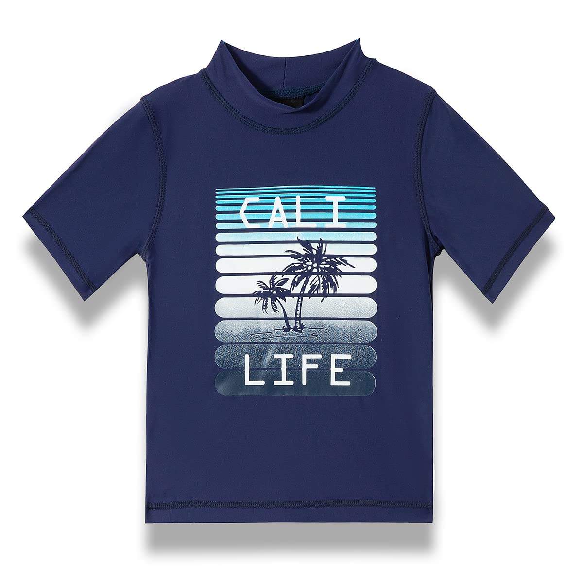 PHIBEE Boys' Short Sleeve Rash Guard Shirt UPF 50+ Sun Protection Swimwear